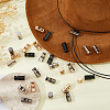 32Pcs 4 Colors Alloy Spring Cord Locks FIND-HS0002-31-5