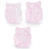 Transparent Spray Paint Glass Beads GLAA-H035-01D-1