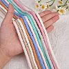 10 Strands 10 Colors Flat Round Handmade Polymer Clay Beads CLAY-SZ0002-04A-3