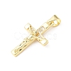 Easter Brass Micro Pave Clear Cubic Zirconia Pendants KK-E799-05F-G-2