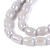 Electroplate Opaque Glass Beads Strands EGLA-Q132-03A-C01-3