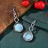 Hexagon Opalite Dangle Earrings EJEW-K298-01P-06-2