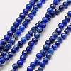 Natural Gemstone Lapis Lazuli Round Beads Strands X-G-A130-2mm-28-1