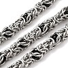 304 Stainless Steel Byzantine Chains CHS-K024-06P-01-1