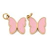 304 Stainless Steel Enamel Pendants STAS-U061-24G-B-1