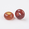 Natural Carnelian European Beads X-G-G740-14x8mm-15-2