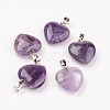 Natural Amethyst Pendants G-G956-B03-FF-1