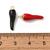 Rack Plating Brass Enamel Pendants KK-A229-30G-3