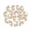 Brass Micro Pave Cubic Zirconia Links/Connectors LS-KK-S354-118-NF-1