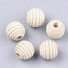 Natural Wood Beads X-WOOD-S053-48-1