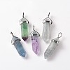 Natural Fluorite Double Terminated Pointed Pendants G-J261-B16-3