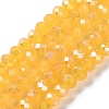 Baking Electroplate Glass Beads Strands DGLA-A039-J6MM-B13-2