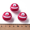Opaque Striped Acrylic Beads MACR-S373-27C-03-4
