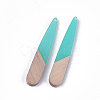 Resin & Walnut Wood Pendants RESI-S358-40D-2