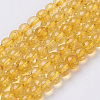 Synthetic Citrine Beads Strands G-C076-6mm-6A-1