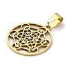 201 Stainless Steel Pendants STAS-E200-06G-2