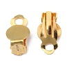 Iron Clip-on Earring Settings IFIN-R204-09G-3