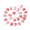 Cherry Quartz Glass Beads Strands G-J360-04-A-2
