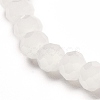 Faceted Glass Rondelle Beads Stretch Bracelet for Kid BJEW-JB06807-19-3