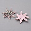 Glass Crystal Rhinestone Sew on Cloth Patches PATC-WH0008-226E-2