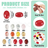 26Pcs 13 Styles Cherry Quartz Glass & Opalite & Synthetic Howlite & Natural White Jade & Rose Quartz & Jade & Howlite & Agate Cabochons G-TA0003-28A-4