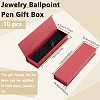 Rectangle Cardboard Pen Storage Boxes with Magnetic Flap Lid CON-WH0094-39-2