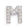 Alloy Slide Charms ALRI-WH0005-09M-P-1