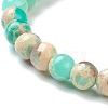 Synthetic Shoushan Stone Beaded Stretch Bracelets BJEW-A117-A-19-3