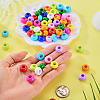 110Pcs 11 Colors Opaque Acrylic European Beads SACR-TA0001-75-6