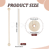 40Pcs Round Wooden Sticks WOOD-BC0001-35-2
