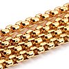 3.28 Feet Eco-friendly Spray Painted Handmade Brass Box Chains X-KK-J276-17-P23-1