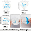 21Pcs 3 Styles Mirror Effect Acrylic Birthday Cupcake Insert Card Decoration AJEW-SP0001-66A-2