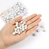 80Pcs 8 Colors Christmas Opaque Glass Beads EGLA-YW0001-04-6