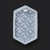 DIY Embossed Flower Pattern Pendant Silicone Molds DIY-G079-01E-3