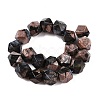 Natural Glaucophane Beads Strands G-T138-34-2