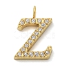Ion Plating(IP) 304 Stainless Steel Micro Pave Cubic Zirconia Pendants STAS-Z107-03G-25-1