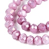 Anti-Tarnish Electroplate Rondelle Glass Beads Strands EGLA-T021-3mm-17-12-3