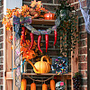 2 Rolls 2 Styles Halloween Theme Polyester Ribbons OCOR-TA0002-20-8