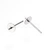 Tarnish Resistant 304 Stainless Steel Stud Earring Findings STAS-D448-089P-5mm-2