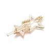 Zinc Alloy Hair Clip Findings PALLOY-E564-58G-2