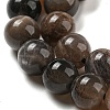 Natural Black Moonstone Beads Strands G-A219-A01-02-5