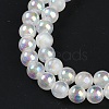 Plating Natural Selenite Beads Strands G-G120-A01-01-4