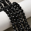 Dyed & Heated Natural Black Onyx Beads Strands G-K376-F19-01-1