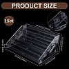 5-Tier PA Plastic Display Riser Stands for Mini Card DJEW-WH0028-002B-2