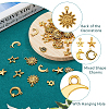 100Pcs 10 Style Tibetan Style Alloy Pendants FIND-FH0008-21-6
