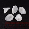 Frosted Acrylic Calla Lily Flower Beads for Chunky Necklace Jewelry X-PAF011Y-1-4