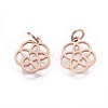 304 Stainless Steel Pendants STAS-Q201-T454R-2