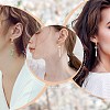 10 Pairs Brass Micro Pave Clear Cubic Zirconia Earring Hooks ZIRC-SZ0005-19A-7