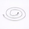Non-Tarnish 304 Stainless Steel Snake Chain Necklaces NJEW-E122-32A-1