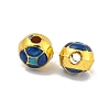 Rack Plating Brass Enamel Beads KK-P277-36G-03-2